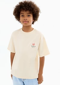 Tropical print T-shirt