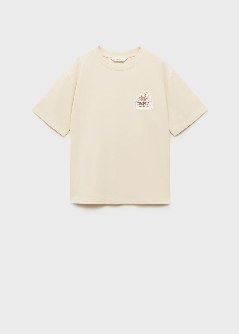 Tropical print T-shirt