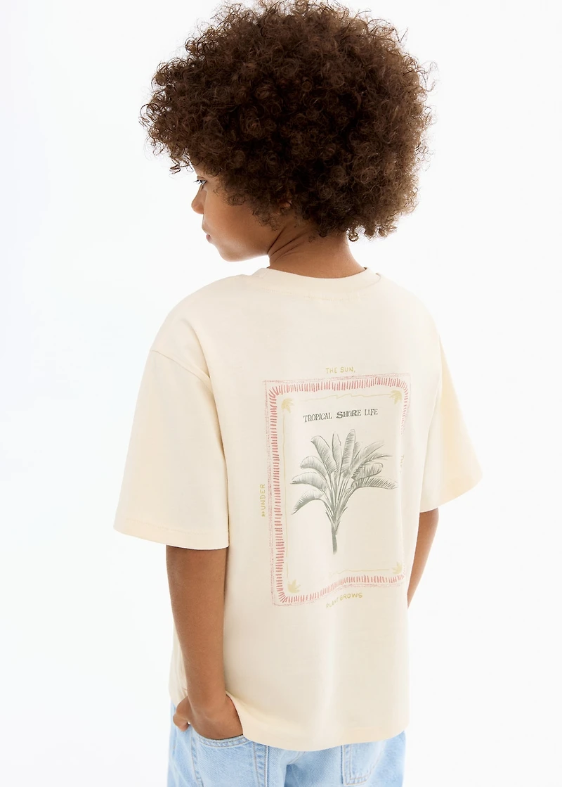 Tropical print T-shirt