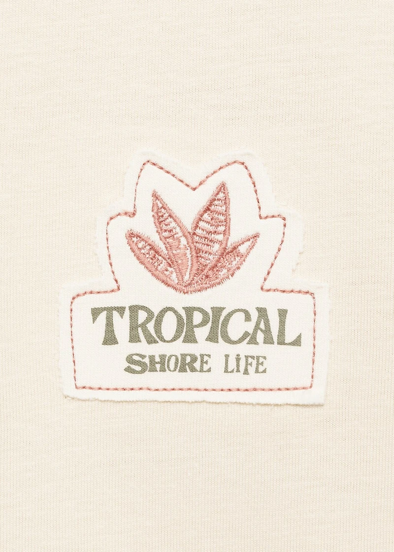 Tropical print T-shirt