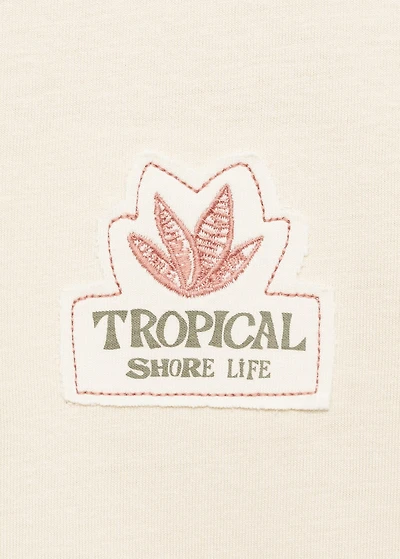 Tropical print T-shirt