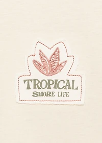 Tropical print T-shirt