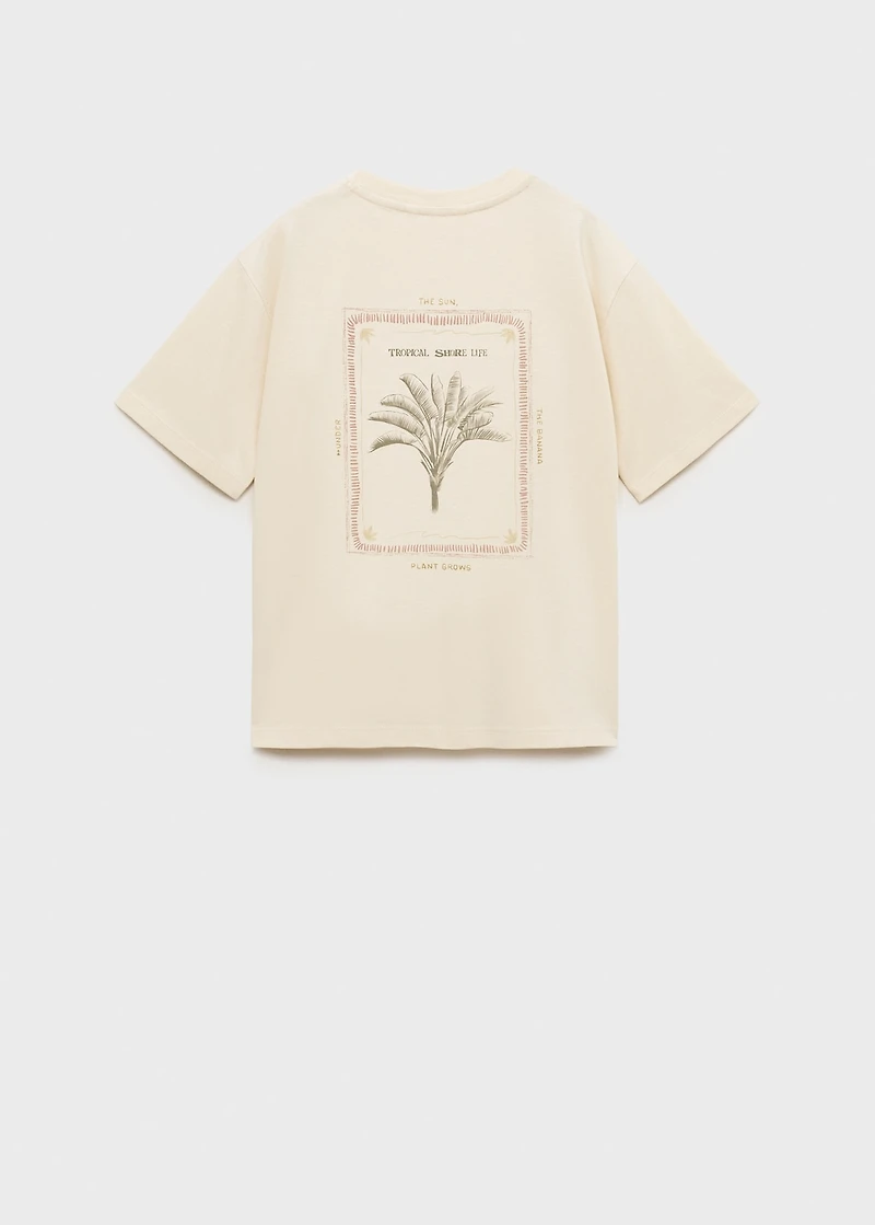 Tropical print T-shirt