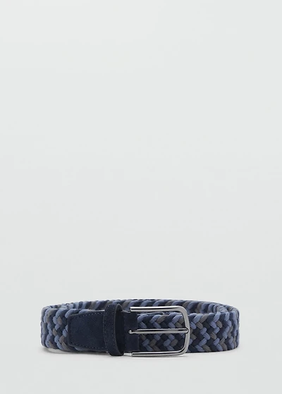 Braided elastic coloured belt