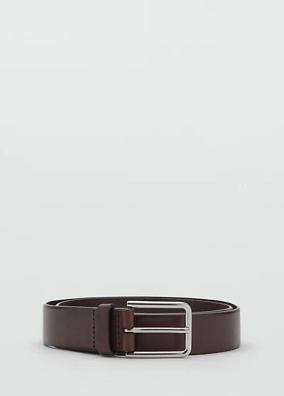 Buckle leather belt