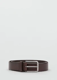 Buckle leather belt