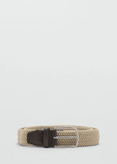 Braided elastic belt