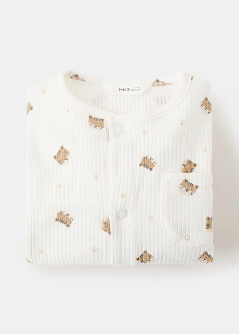 Printed long pyjamas