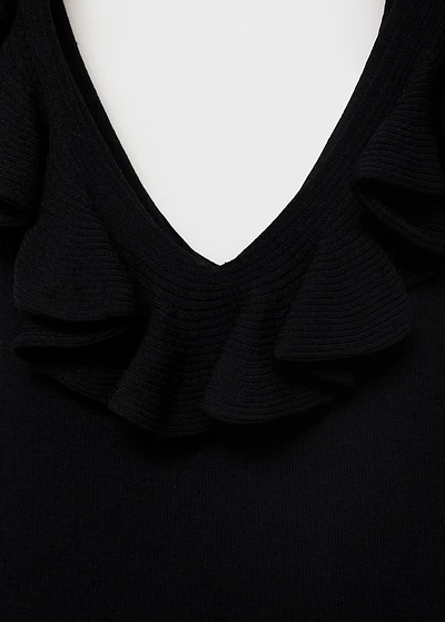 Ruffle knit top