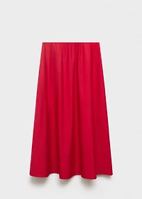 Flared cotton skirt