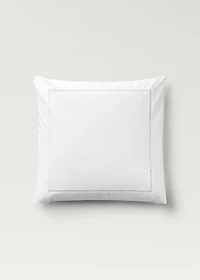 Two cotton percale hemstitched pillowcases 60x60 cm