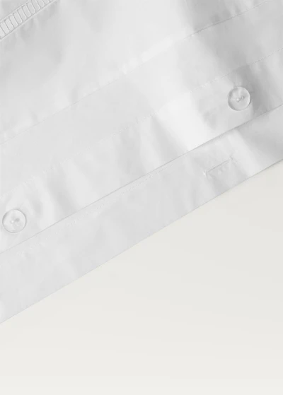 Cotton percale duvet cover with hemstitch for 150/160 cm bed