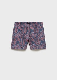 Swimsuit with coral print