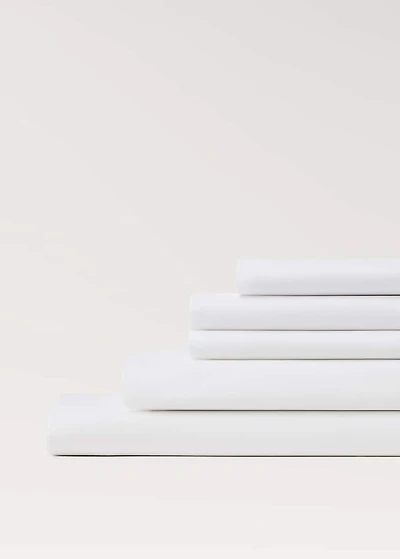 Percale cotton top sheet for 200 cm bed