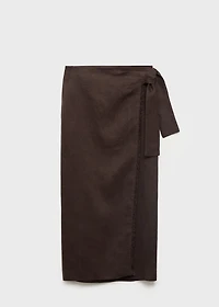 Linen sarong skirt