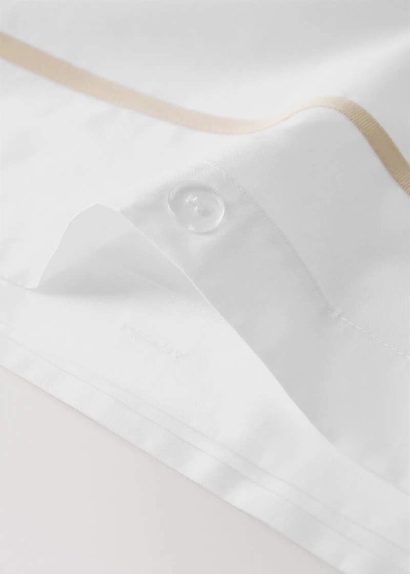 200-thread count percale cotton duvet cover for 150/160 cm bed