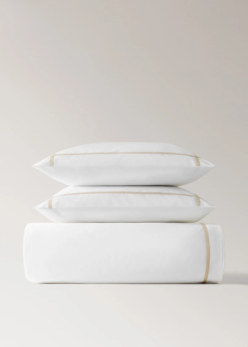 200-thread count percale cotton duvet cover for 180/200 cm bed