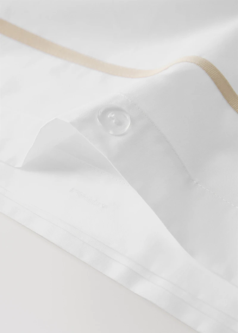 200-thread count percale cotton duvet cover for 180/200 cm bed