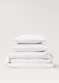 Cotton percale duvet cover for 150/160cm bed