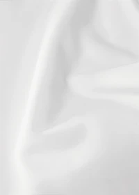 500-thread count cotton percale top sheet with rounded piping detail for 90cm bed