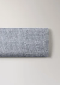 Percale cotton herringbone-print pillowcase 45x110 cm