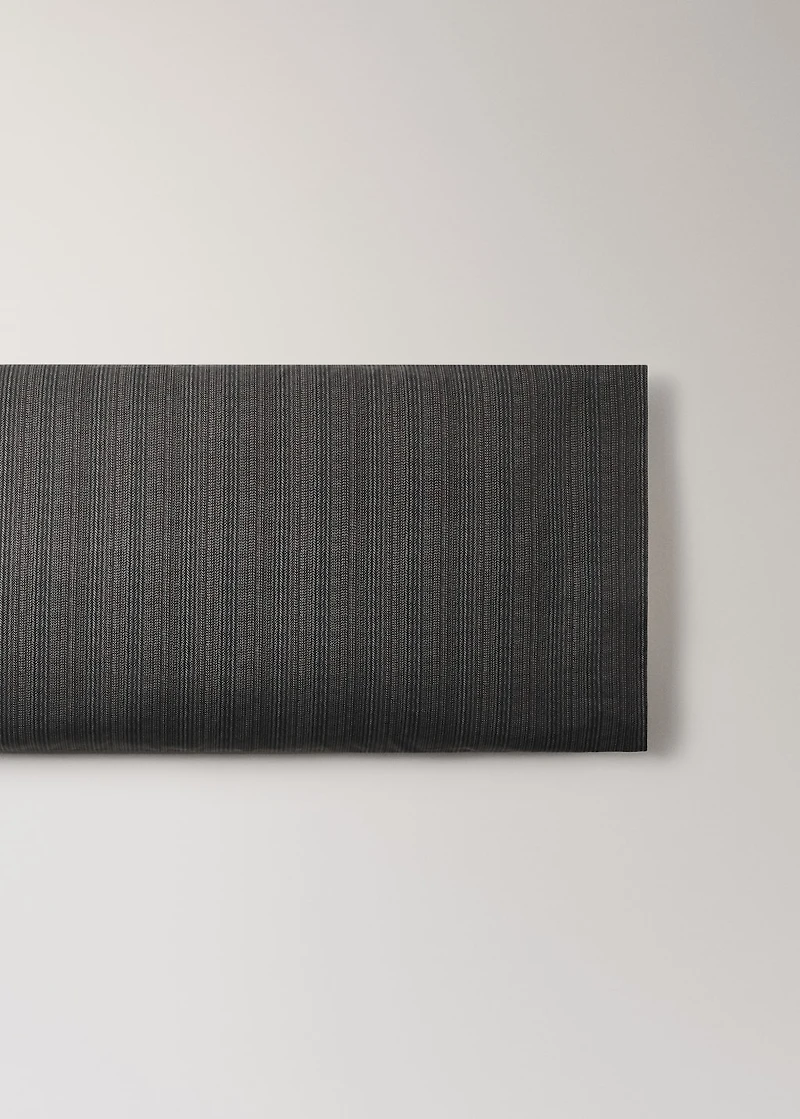 Percale cotton tailored-print pillowcase 45x110cm