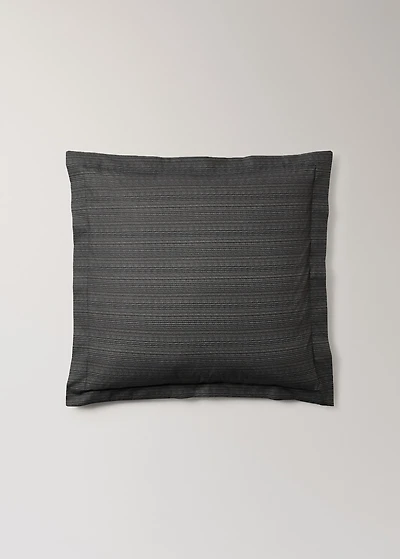 Two percale cotton tailored-print pillowcases 60x60 cm