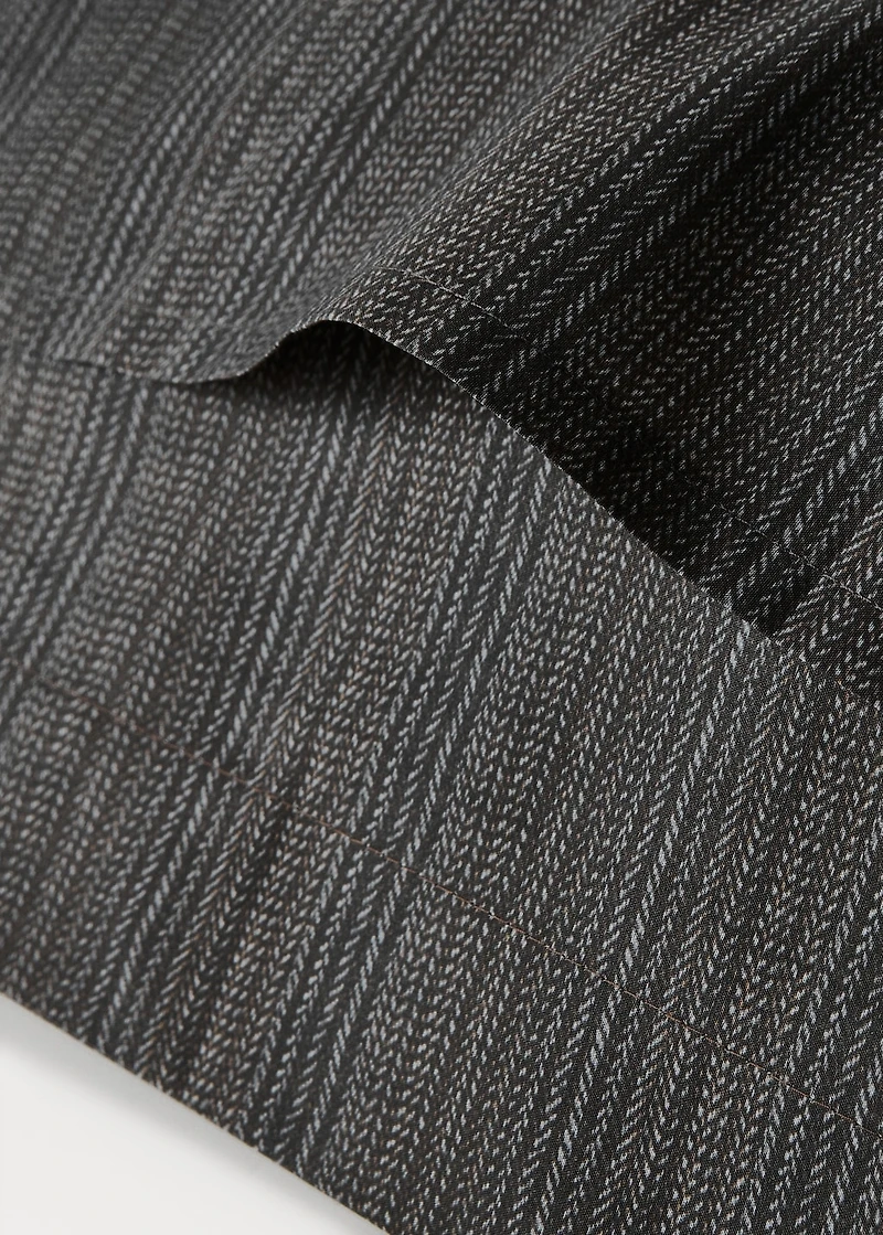 Two percale cotton tailored-print pillowcases 60x60 cm