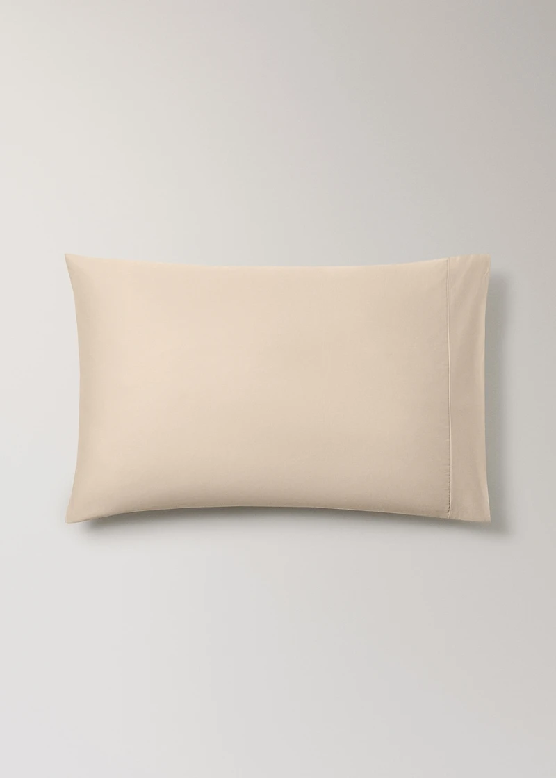 Two 600-thread cotton satin pillowcases 50x75 cm