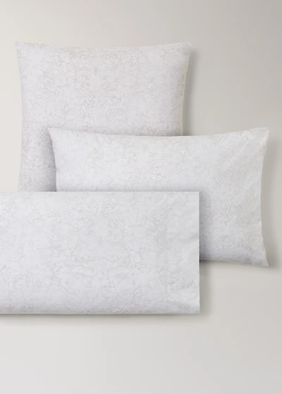 Two percale cotton pillowcases with a blurred floral print 60x60 cm