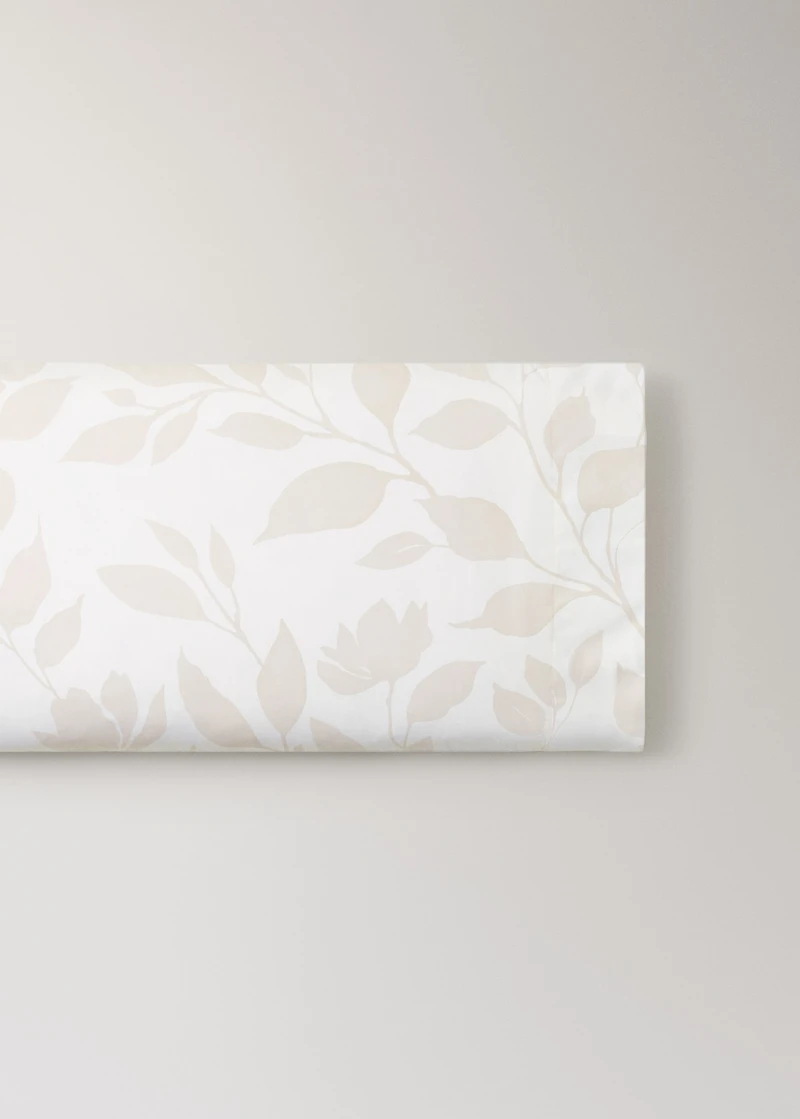 Percale cotton pillowcase 45x110cm