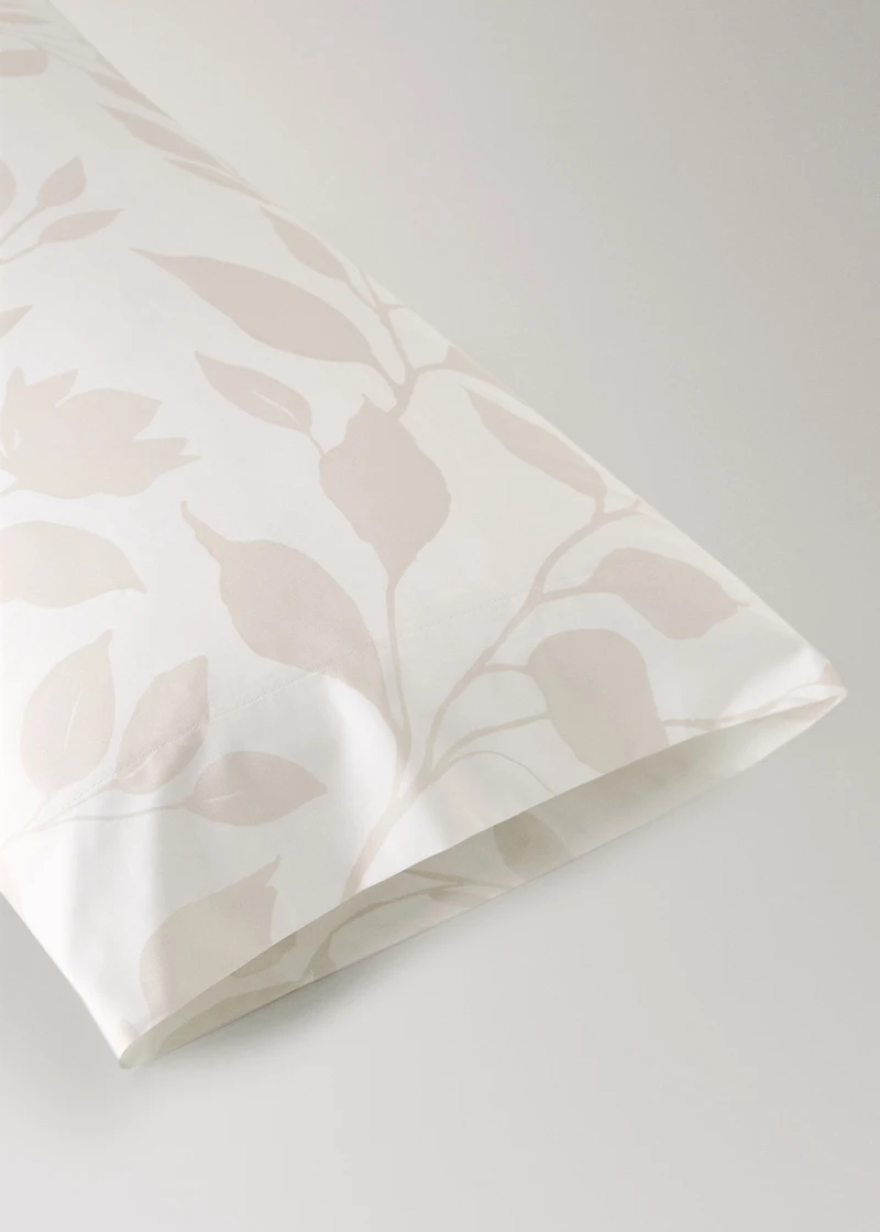 Percale cotton pillowcase 45x110cm