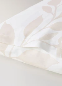 Two percale cotton floral-print pillowcases 50x75 cm