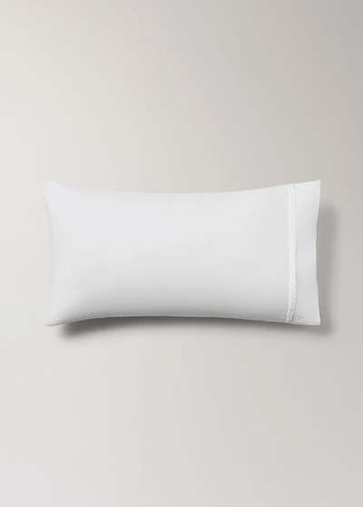 Washed cotton children’s pillowcase with lace ruffle 30x50 cm