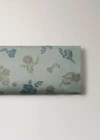 200-thread count percale cotton pillowcase with blurred floral print 45x110 cm