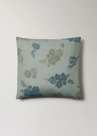 200-thread count percale cotton pillowcase with blurred floral print 60x60 cm