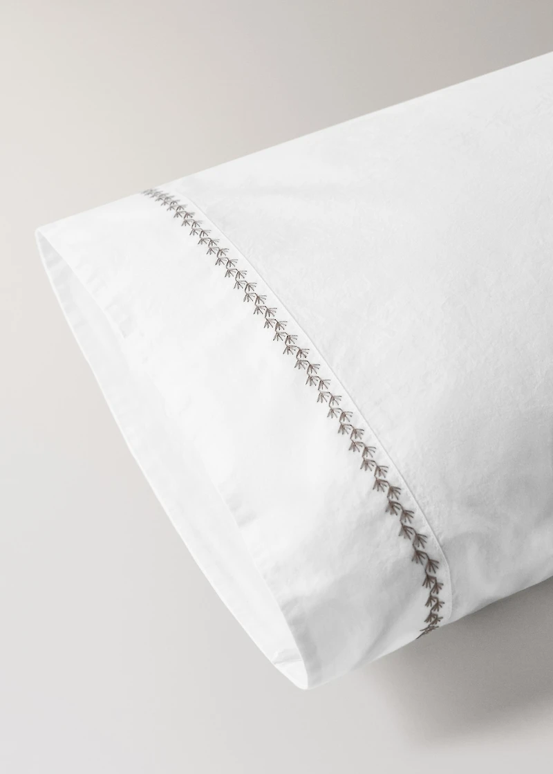 200-thread count percale cotton children's pillowcase 45x110cm