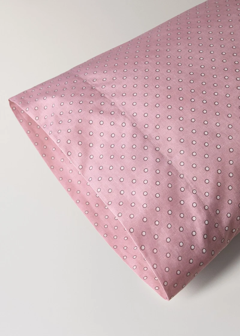 Children's cotton polka-dot pillowcase 45x110 cm