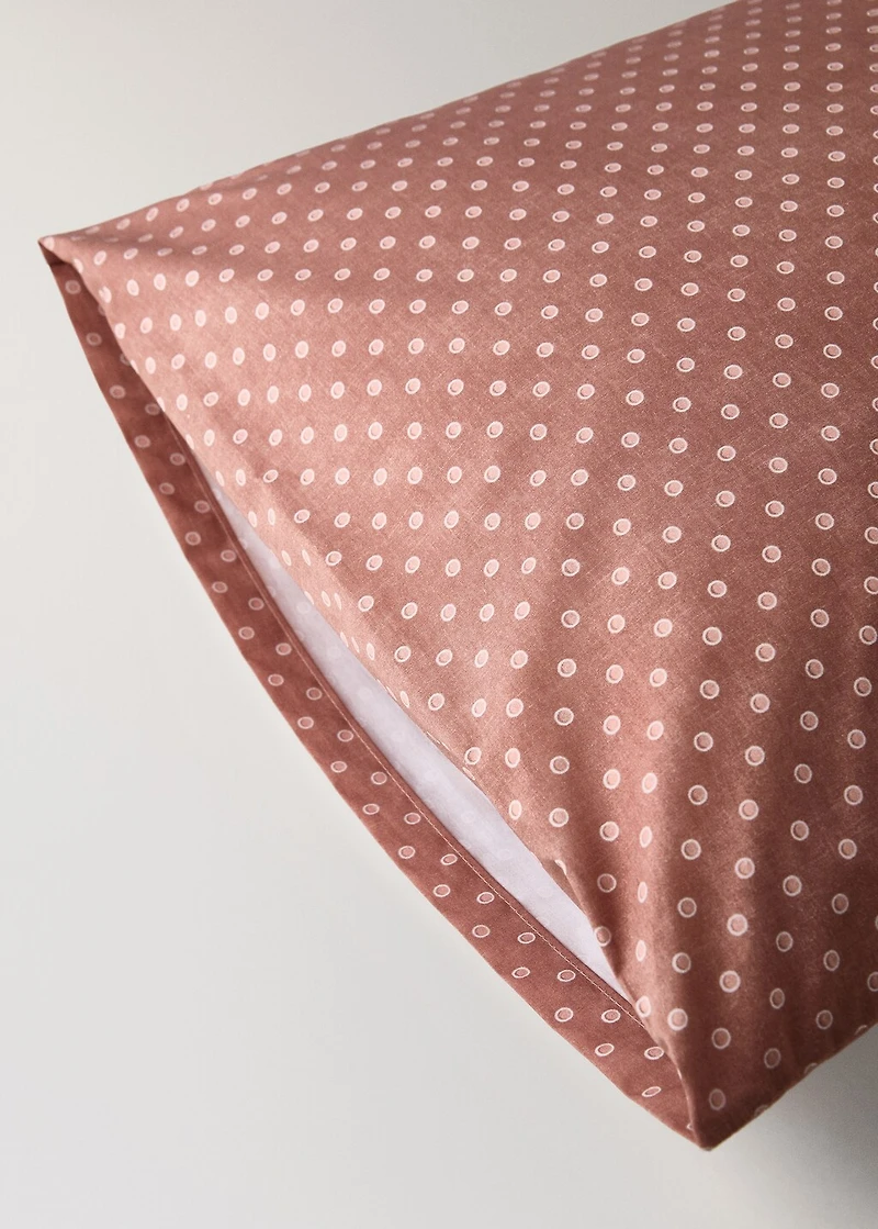 Children's cotton polka-dot pillowcase 50x75 cm