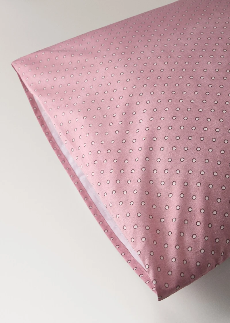 Children's cotton polka-dot pillowcase 60x60 cm