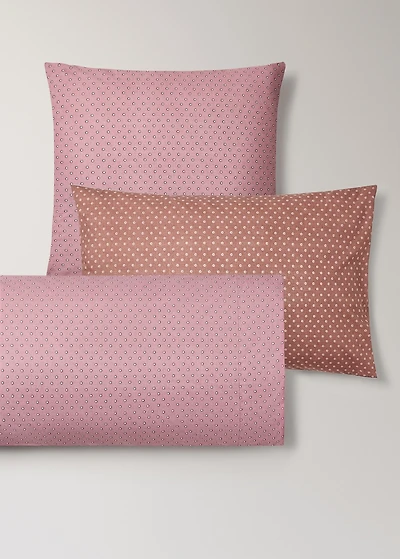Children's cotton polka-dot pillowcase 60x60 cm