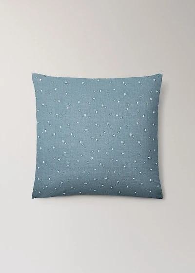 Children's percale cotton pillowcase with star print 30x50 cm