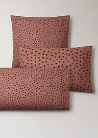 Two pillowcases cotton percale 200 thread count polka dot print 50x75 cm
