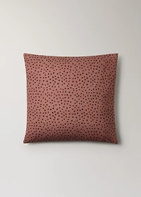 200-thread count percale cotton pillowcase with polka-dot print 60x60 cm