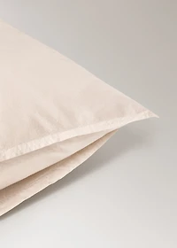 Children's washed cotton double-stitched pillowcase 50x75 cm