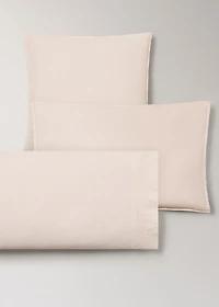 Children's washed cotton double-stitched pillowcase 50x75 cm