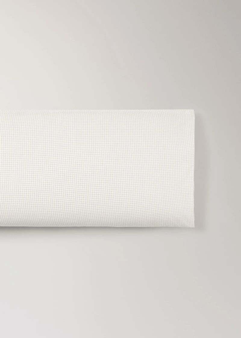 Cotton mini-check children's pillowcase 45x110cm