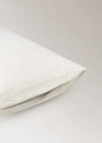 Cotton mini-check children's pillowcase 45x110cm