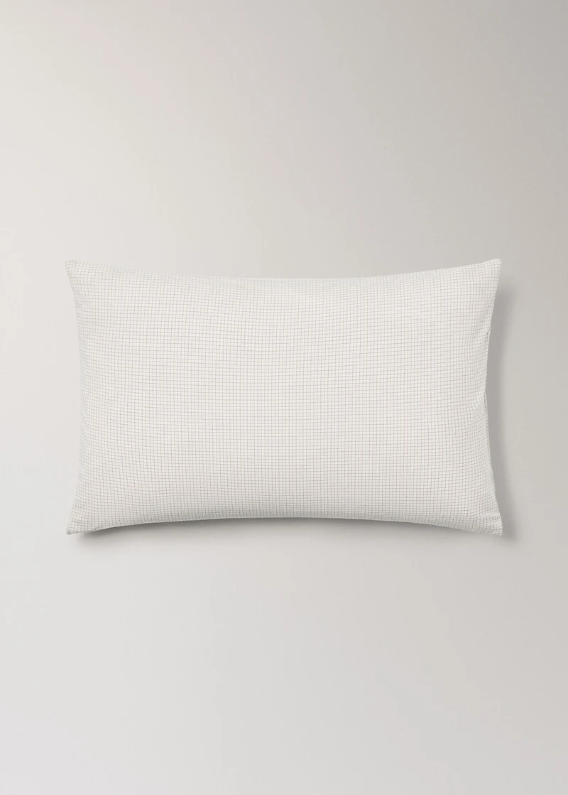 Cotton mini-check children's pillowcase 50x75 cm