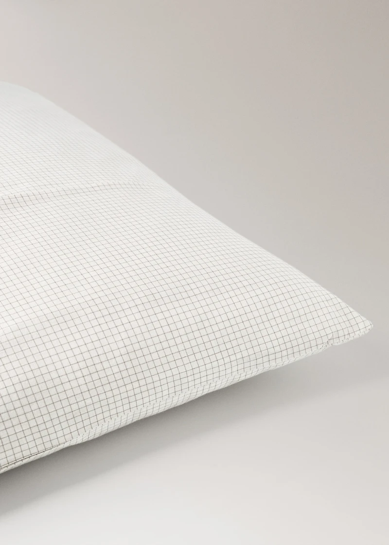 Cotton mini-check children's pillowcase 50x75 cm